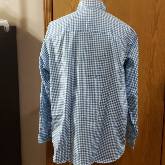 Kenneth cole reaction no iron blue checked shirt - Picture 4 of 6